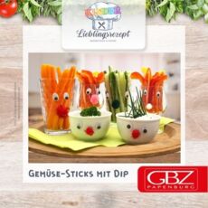 Gemüse-Sticks mit Dip